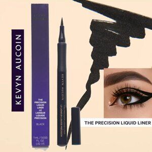 KEVYN AUCOIN*THE PRECISION LIQUID LINER ~ BASIC BLACK#27101 1ml NIB